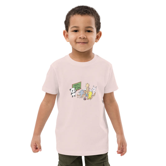 Japanese Class in the Zoo by tokyozoodesign Organic cotton kids t-shirt